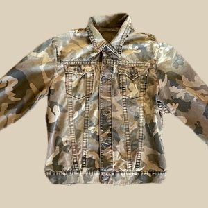 True Religion Denim Jacket Camo Size L